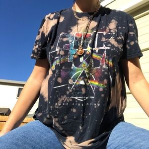 PINK FLOYD ACID WASH BAND TEE